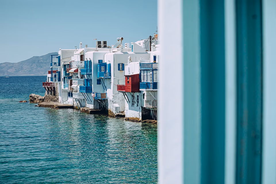 Little Venice seen from Cantera, Mykonos